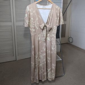 Yireh Cleo Dress in Watercolor Nude